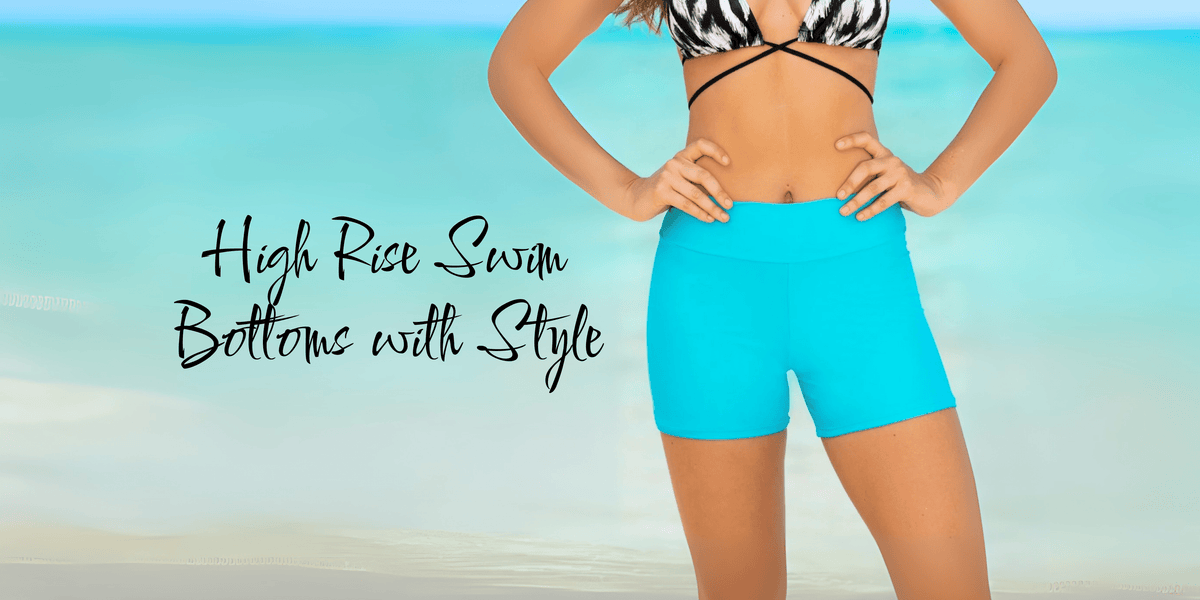 Shirred High-Rise Bikini Bottoms main image 1