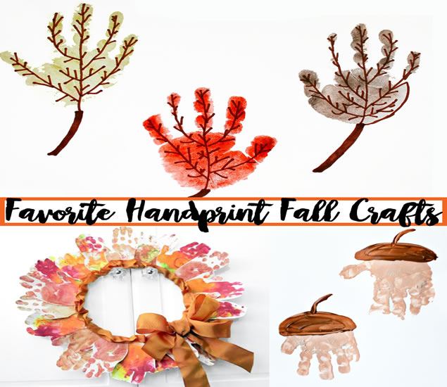 3 Favorite Handprint Fall Crafts