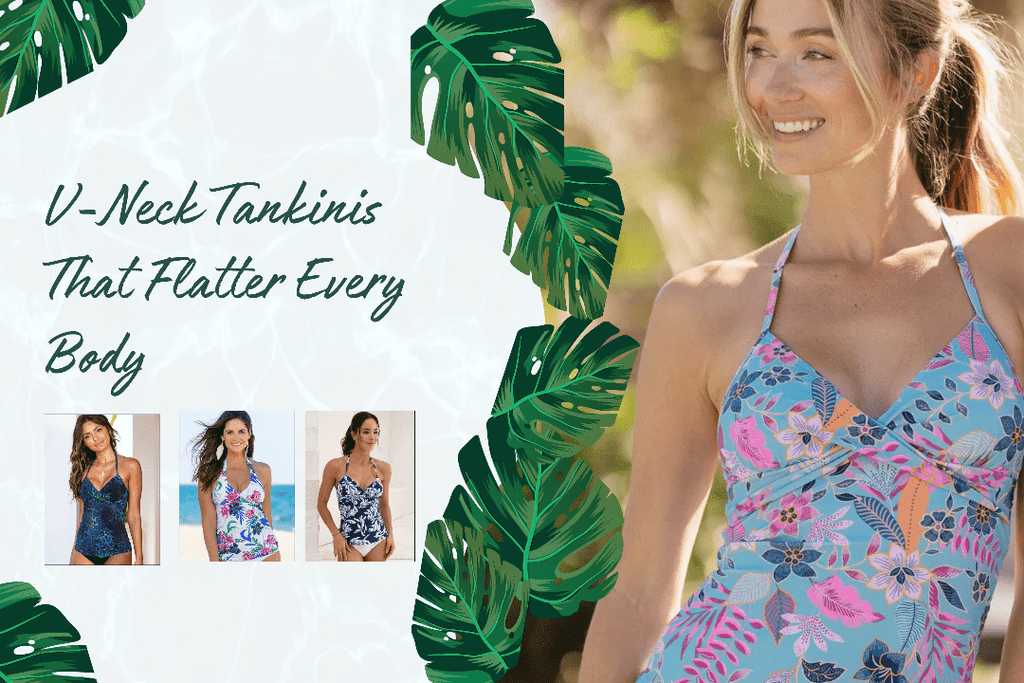 V-Neck Tankinis That Flatter Every Body