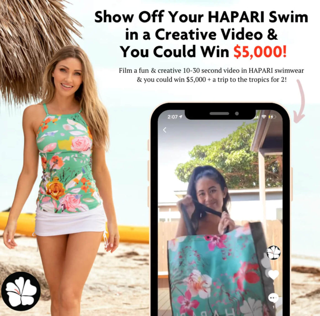 Show Off Your HAPARI Swimwear  for a Chance to Win $5K!