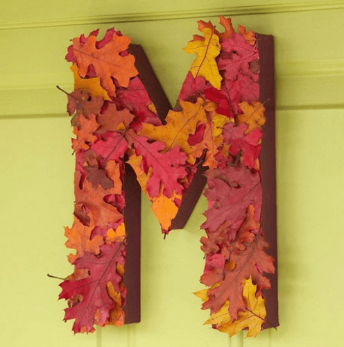 Do-It-Yourself Monogram Wreath for Fall