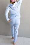 French Terry Pullover Set - Blue