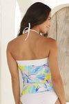 Caribbean Crush Classic Bandeau Tankini