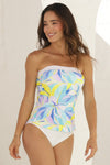 Caribbean Crush Classic Bandeau Tankini