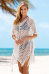 Crochet Beach Cover-Up - White HAPARI 