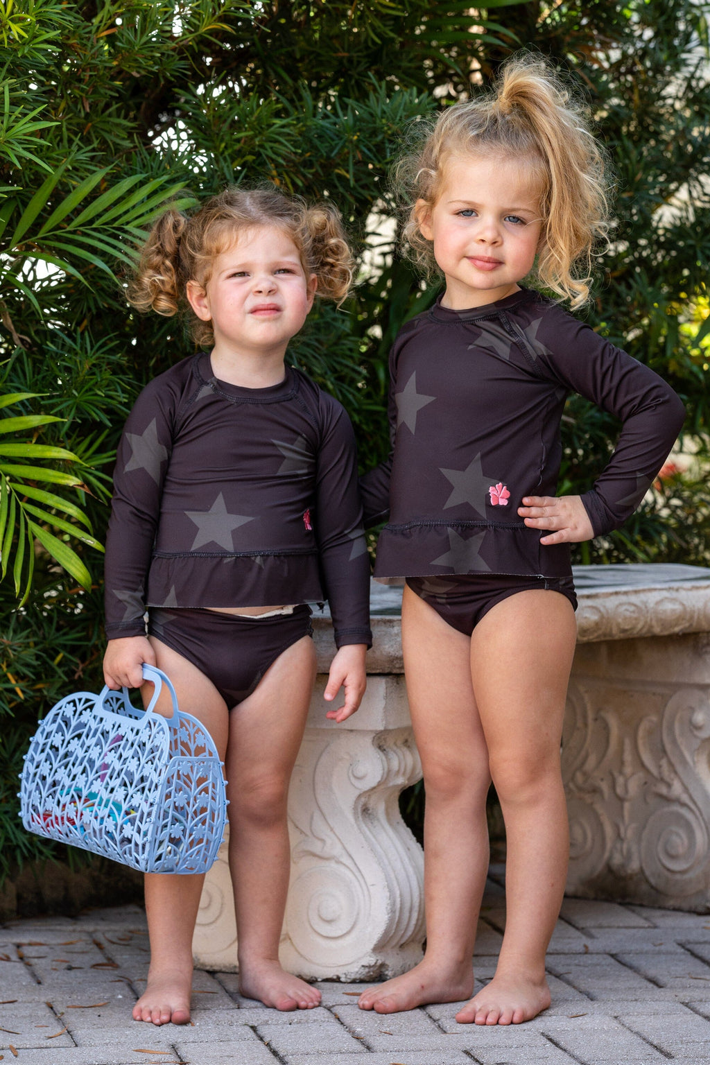 Girls Long Sleeve Two-Piece - Stars Baby & Toddler Swimwear HAPARI 