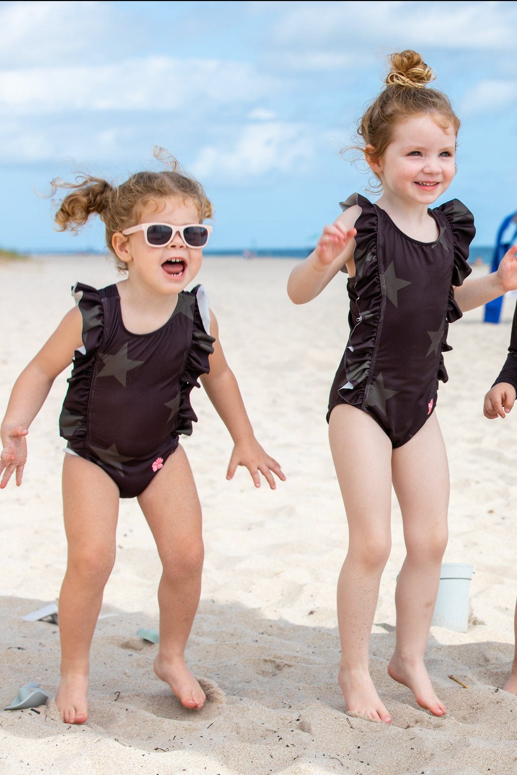 Girls Ruffle One-Piece - Stars Baby & Toddler Swimwear HAPARI 